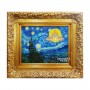 กรอบรูปภาพวาดผนังศิลปะ Starry Night Landscape ภาพวาดสีน้ำมันตกแต่งบ้าน